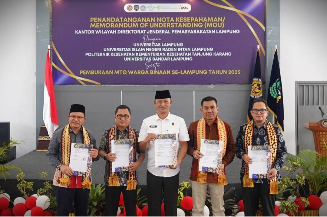 UIN Raden Intan Jalin Kerja Sama dengan Kanwil Ditjen PAS Lampung