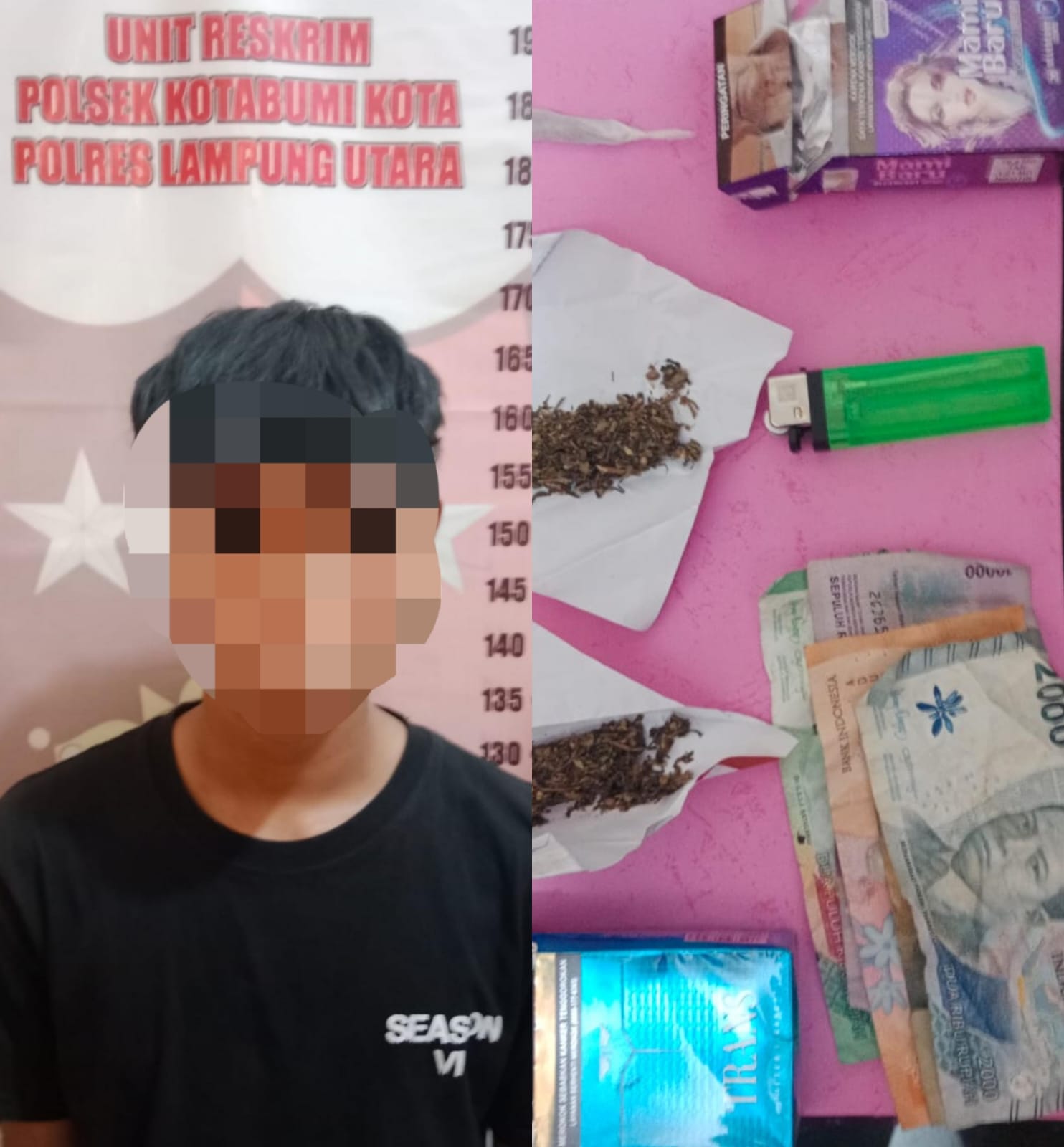 Jadi Pengedar Ganja, Remaja di Lampung Utara Diringkus Polisi