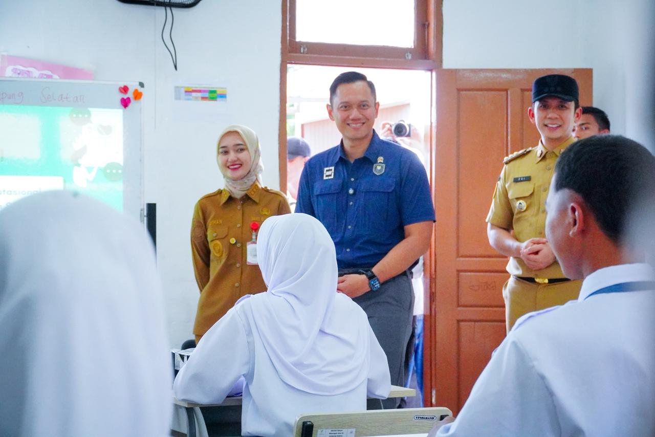 Tinjau Sekolah Rakyat Lamsel, Menko AHY dan Wagub Jihan Pastikan Fasilitas Pendidikan Siap