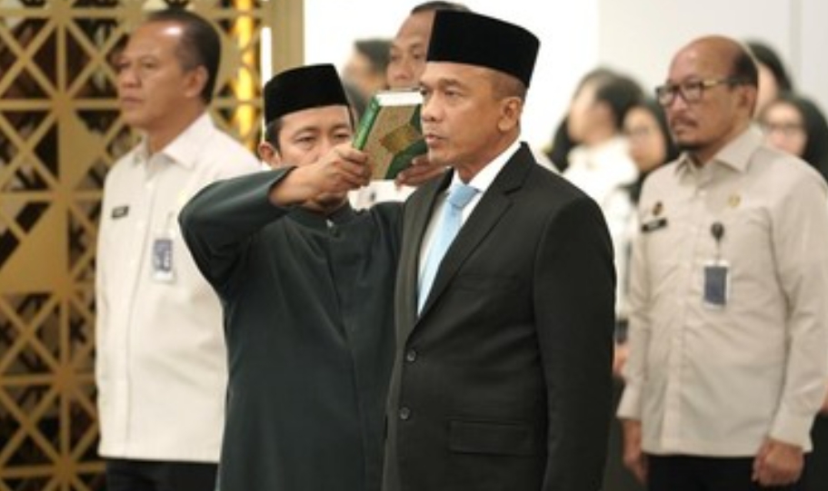 Komjen Pol Rudi Setiawan Dilantik Sebagai Irjen Kemenimipas