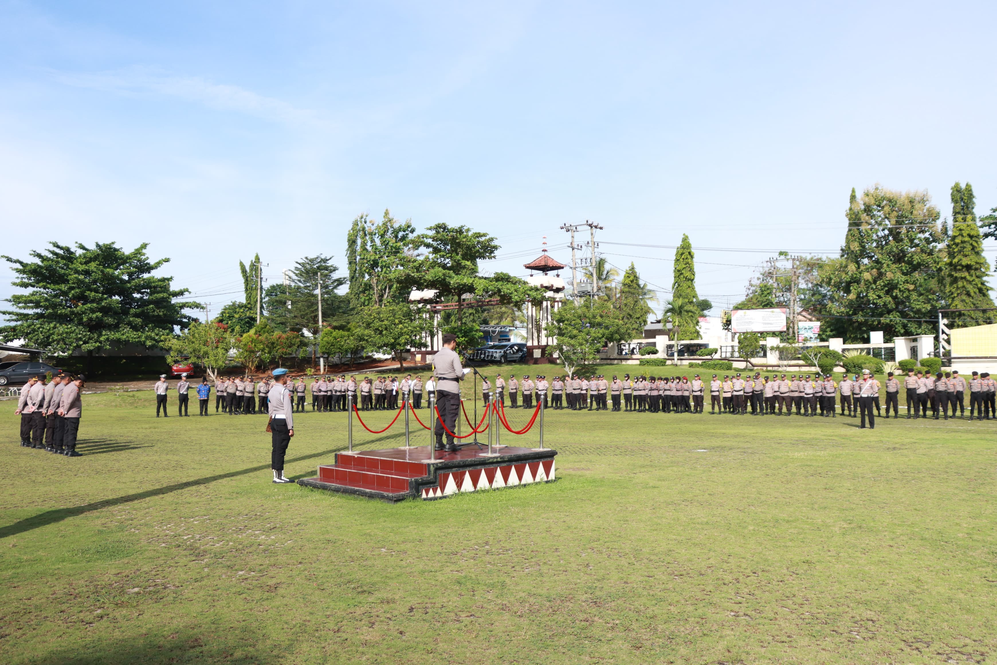 Peringati Hari Kesadaran Nasional, Polres Lampung Utara Gelar Upacara