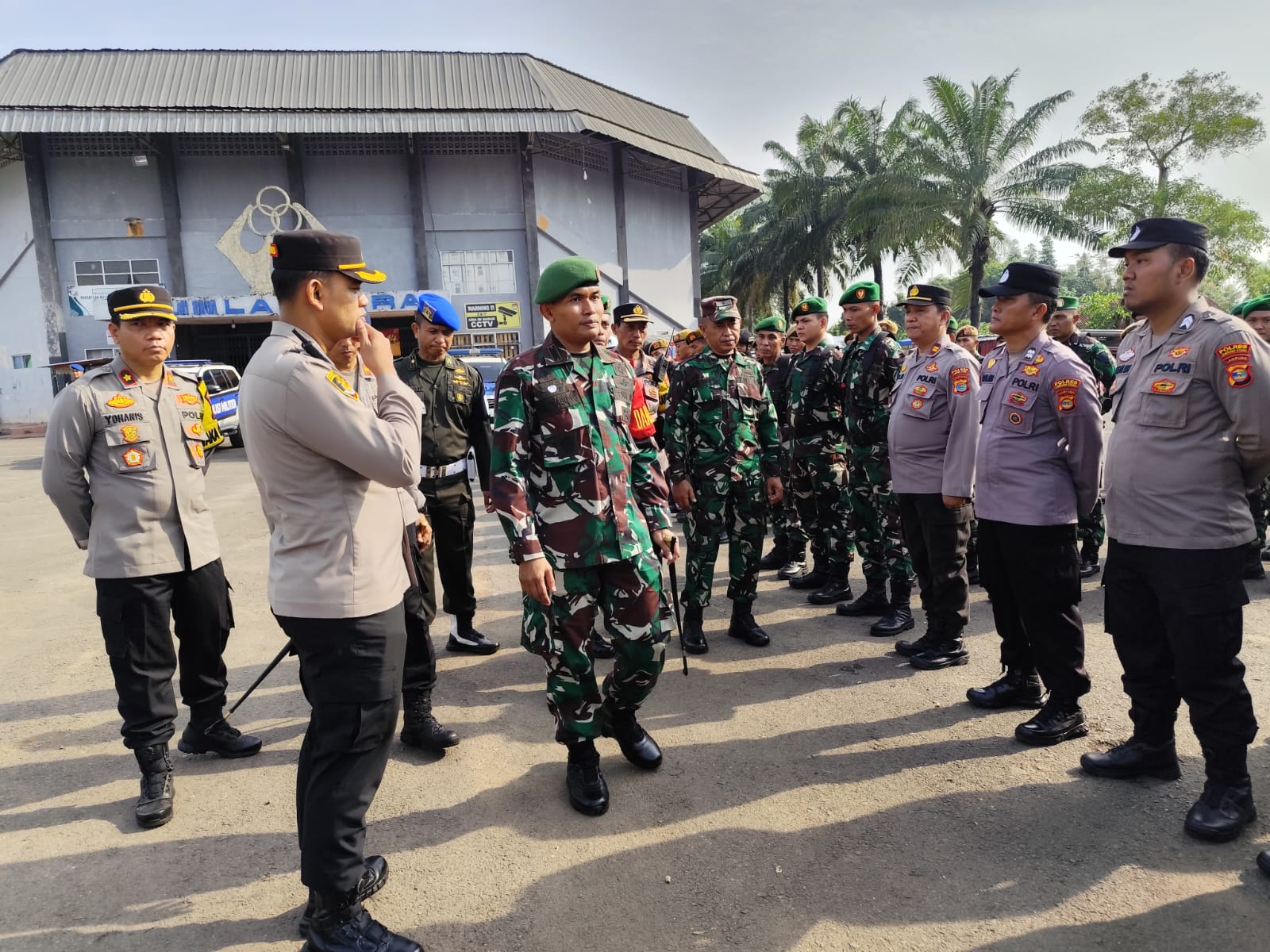 Polres Lampung Utara All Out Amankan Kunker Presiden Jokowi di Lampung Utara