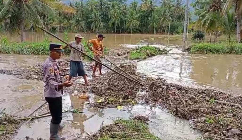 Akibat Tanggul Jebol Kecamatan Semaka  Banjir, 149 Rumah Terdampak