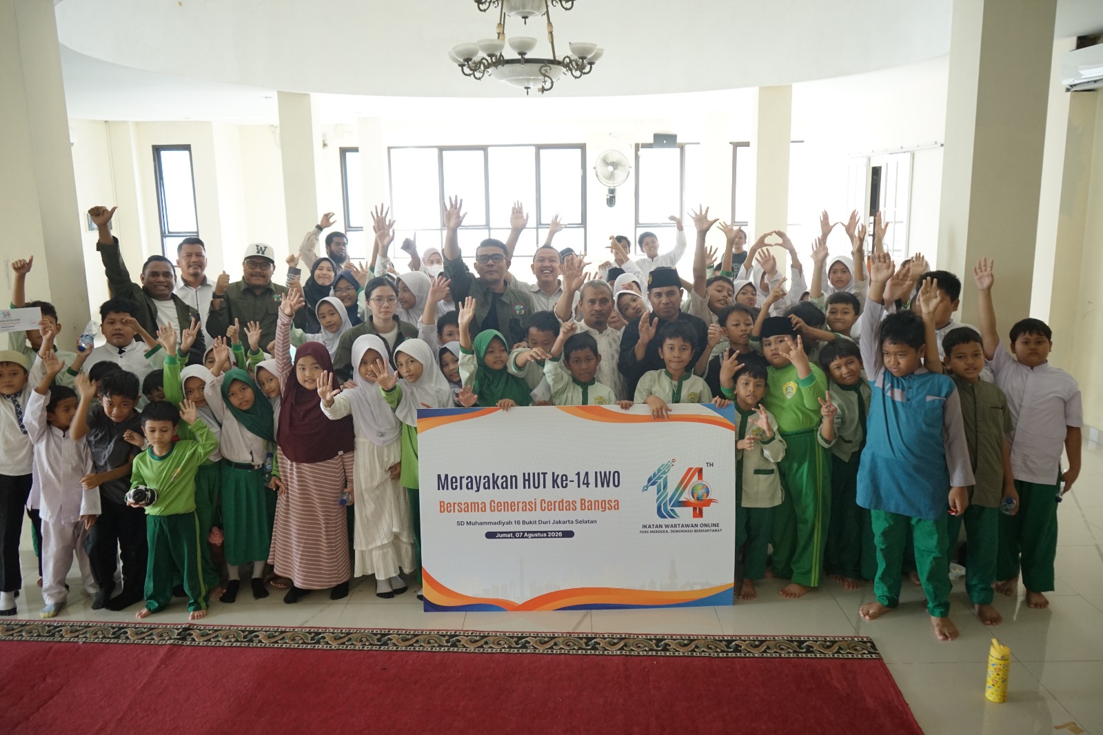14 Tahun Mengabdi, IWO Berbagi Kebahagiaan di SD Muhammadiyah Bukit Duri