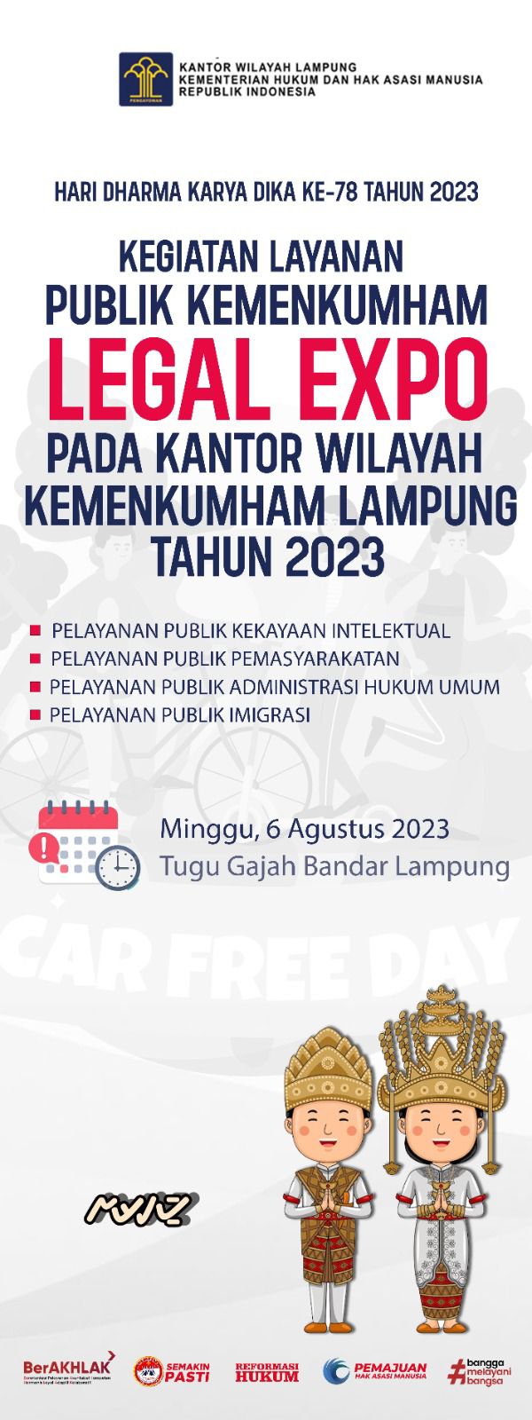 Legal Expo Kanwil Kemenkumham Lampung 2023, Pelayanan Tepat dan Cepat