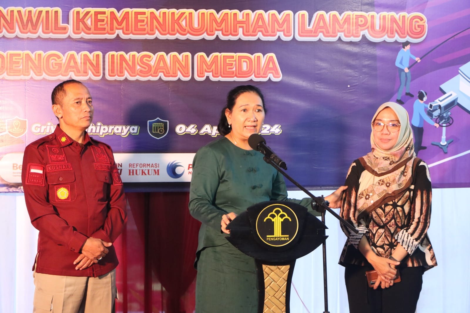 Kanwil Kemenkumham Lampung Gelar Bukber Bersama Wartawan