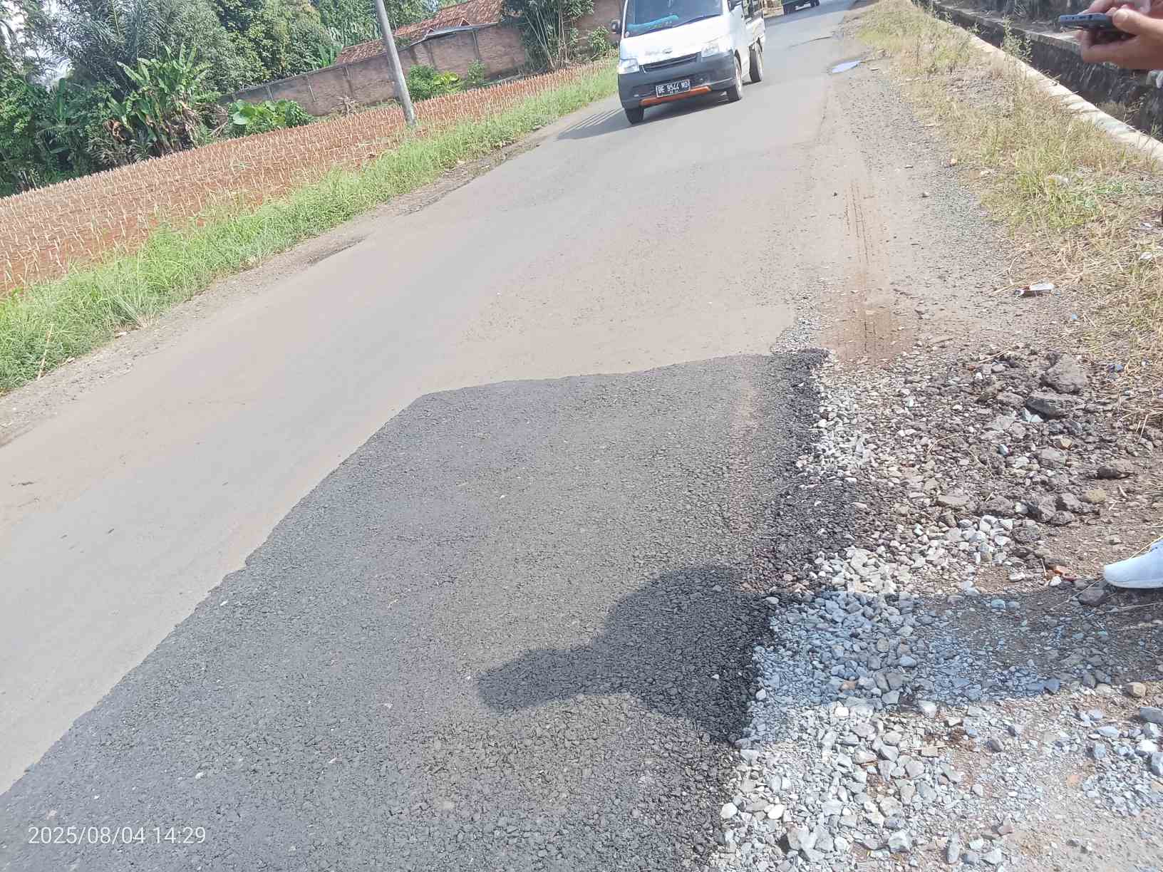 Rehab Pemeliharaan Jalan Tanjung Kari-Negeri Tua Terkesan Asal Jadi