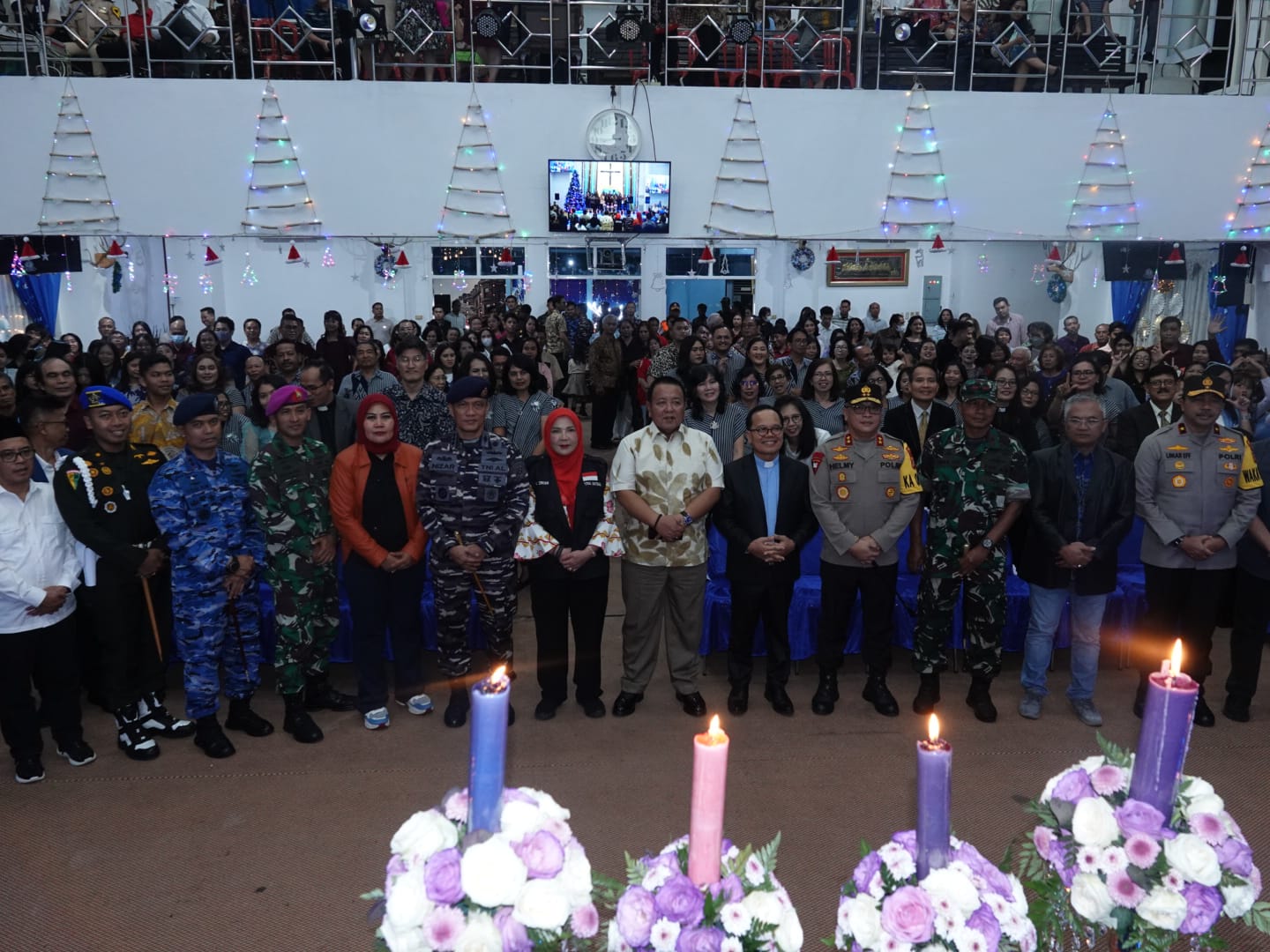 Satgas Nataru Tinjau Keamanan Malam Natal Sejumlah Gereja di Bandar Lampung