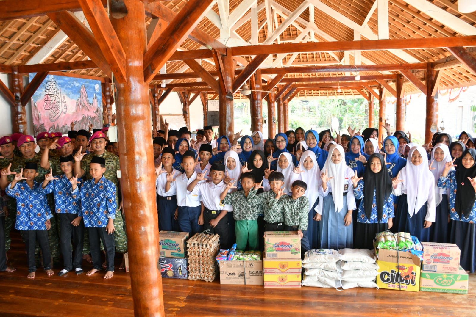 Yonif 7 Marinir Gelar Baksos di Ponpes Nurul Huda