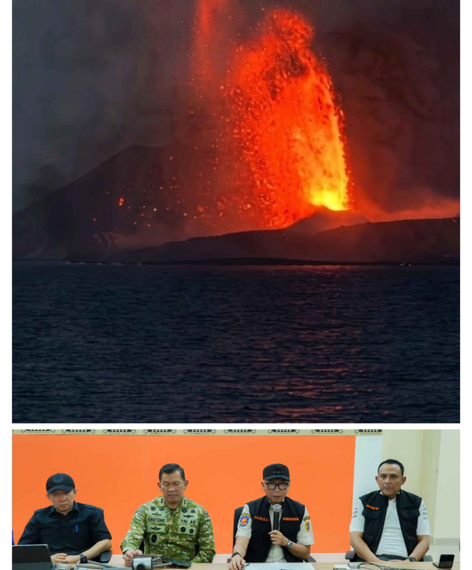 Abu Vulkanik Anak Krakatau Meluas, Warga Lampung Diminta Waspada
