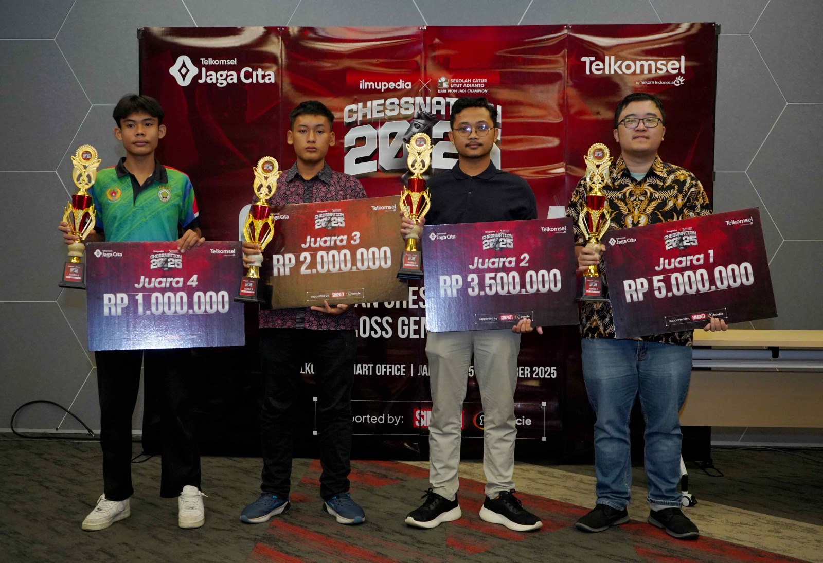 Telkomsel melalui Ilmupedia Umumkan Pemenang Chessnation 2025