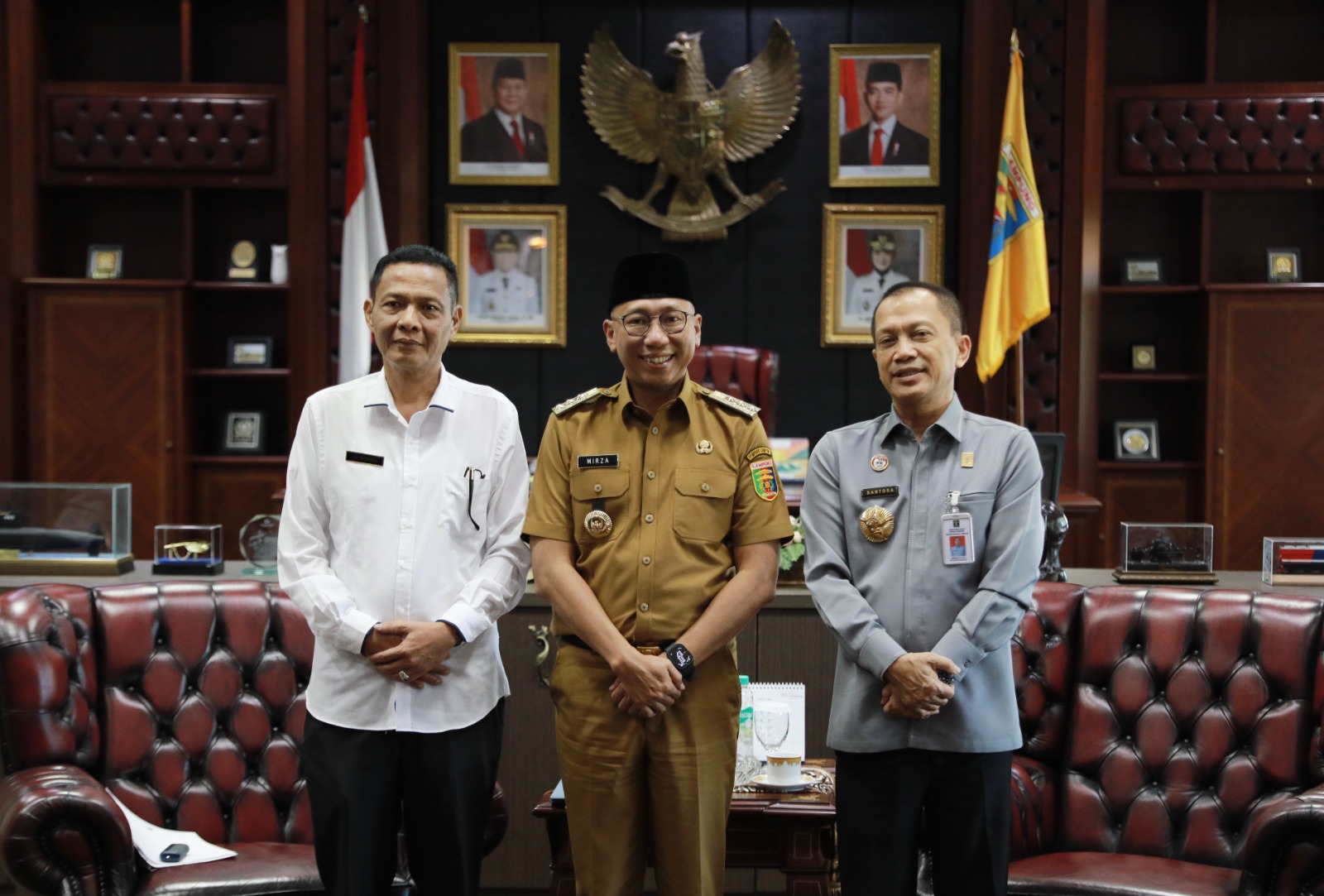 Gubernur Mirza Terima Kunnker Kanwil Hukum dan Kanwil HAM, Pasca Perubahan Nomenklatur