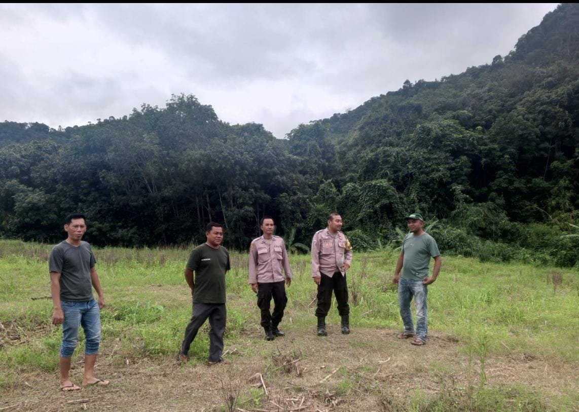 Dukung Swasembada Pangan, Polres Lampung Utara Cek Lokasi Lahan Yang Bakal Ditanami Jagung