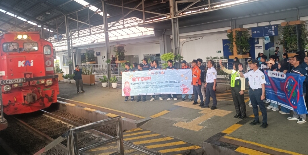 KAI Sosialisasi Anti Pelecehan Seksual di Stasiun Tanjungkarang