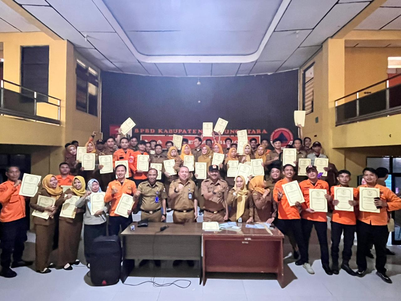 Pegawai P3K BPBD Lampung Utara Resmi Terima SK