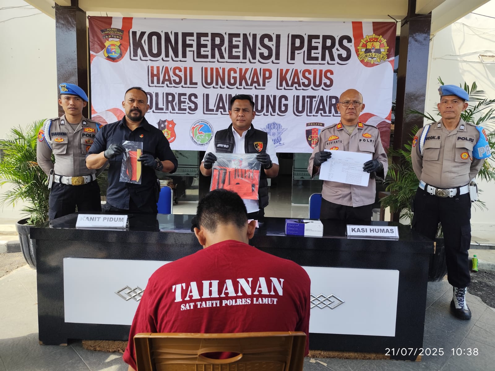 Sempat Buron, Pelaku Spesialis Curanmor Dibekuk Tekab 308 Polres Lampura