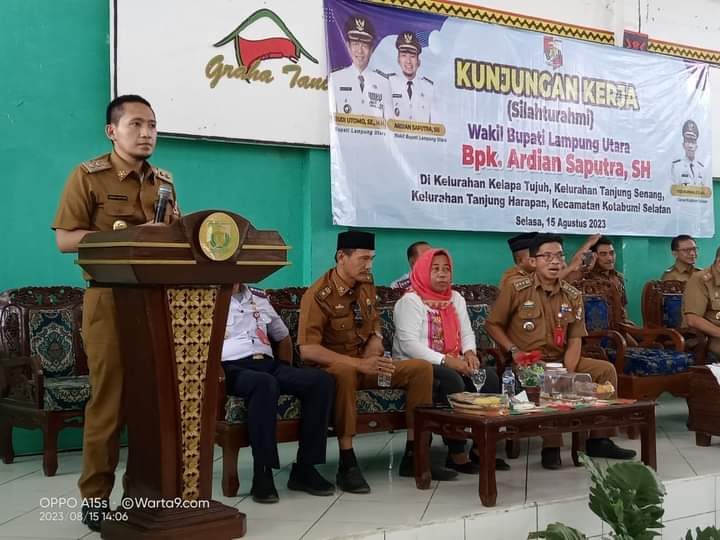 Ardiyan Saputra Kunker Sekaligus Silaturahmi Dengan Masyarakat Kotabumi Selatan 