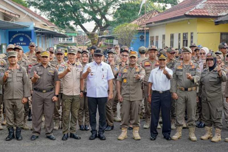 Sekda Kota Metro Minta Satpol PP Junjung Praja Wibawa dalam Bertugas