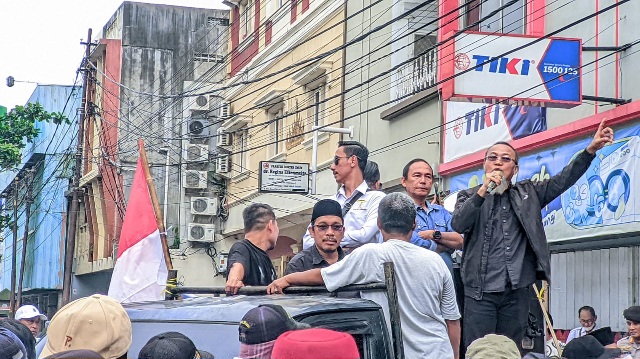 Demo Memanas, Aliansi Anti Narkoba Paksa Kepala BNNP Lampung Keluar Temui Massa