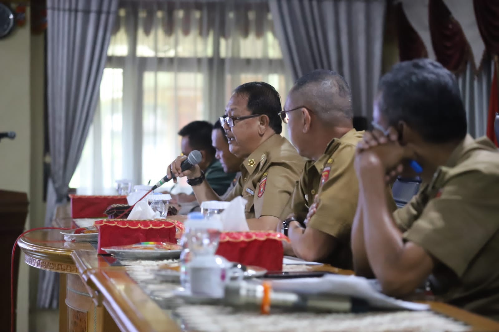 Pemkab Lambar Gelar Rapat Persiapan Penyambutan Kunjungan Presiden Joko Widodo. 