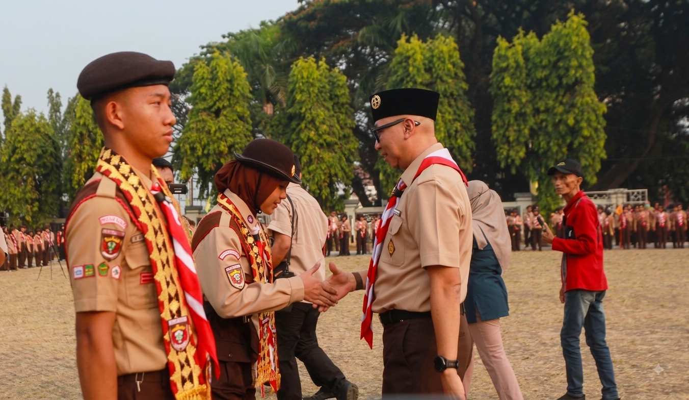 Gubernur Lampung Lepas 598 Pramuka ke Jamnas XII 2026 di Cibubur