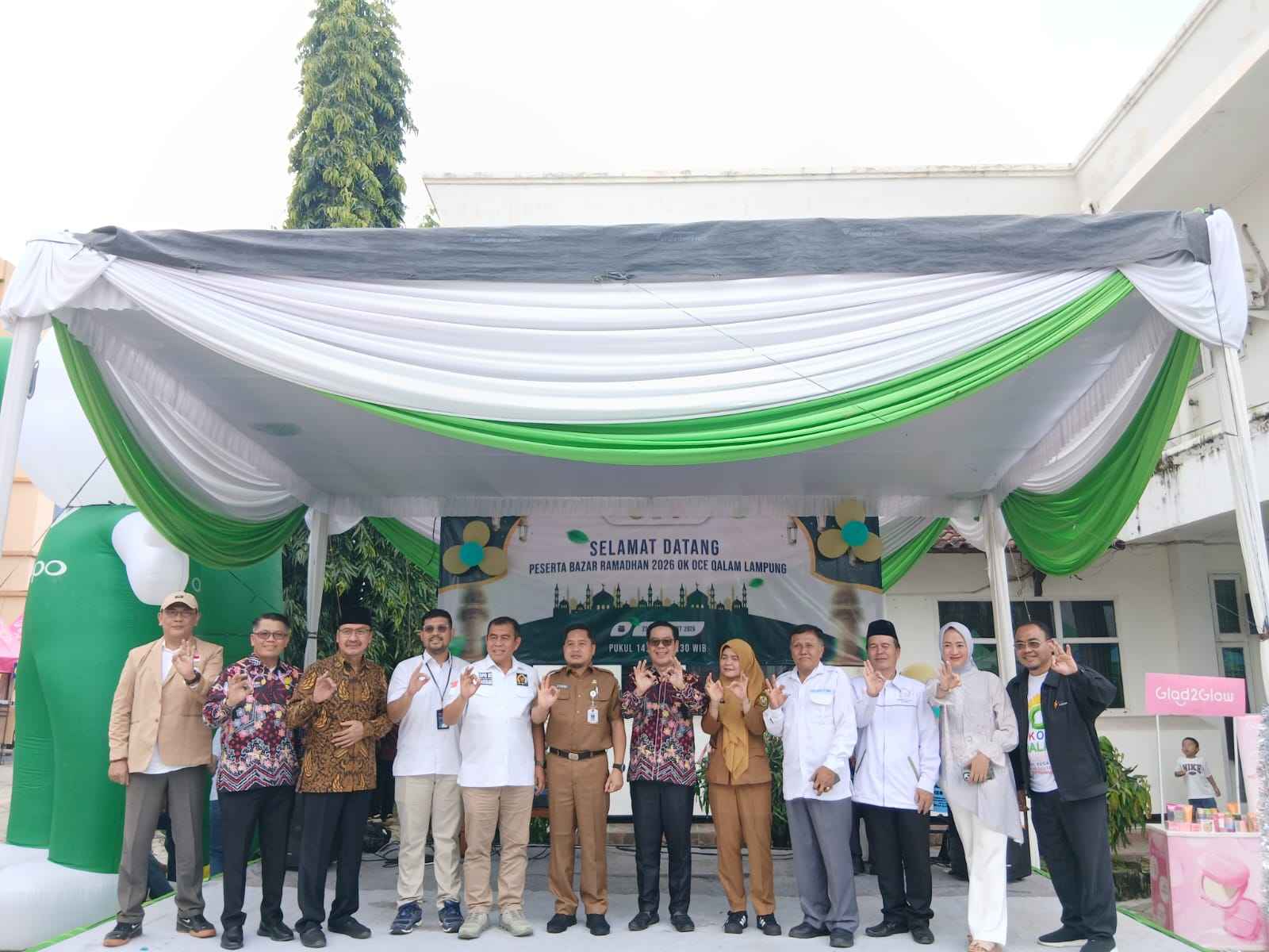 Resmi Dibuka di Universitas Saburai, Bazar OK OCE Qalam Dorong Perputaran Ekonomi Lampung