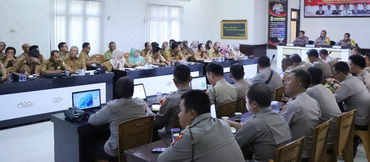 Kapolres Lampung Utara Pimpin Rakor Verifikasi Lahan Jagung untuk Ketahanan Pangan