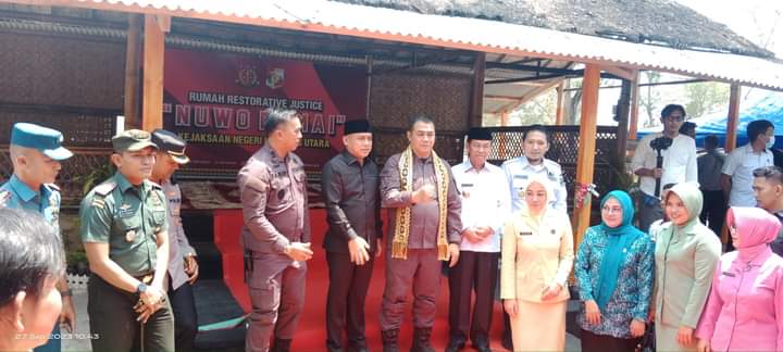 Bupati Lampura Hadiri Peresmian Rumah Damai Kejaksaan Lampung Utara.