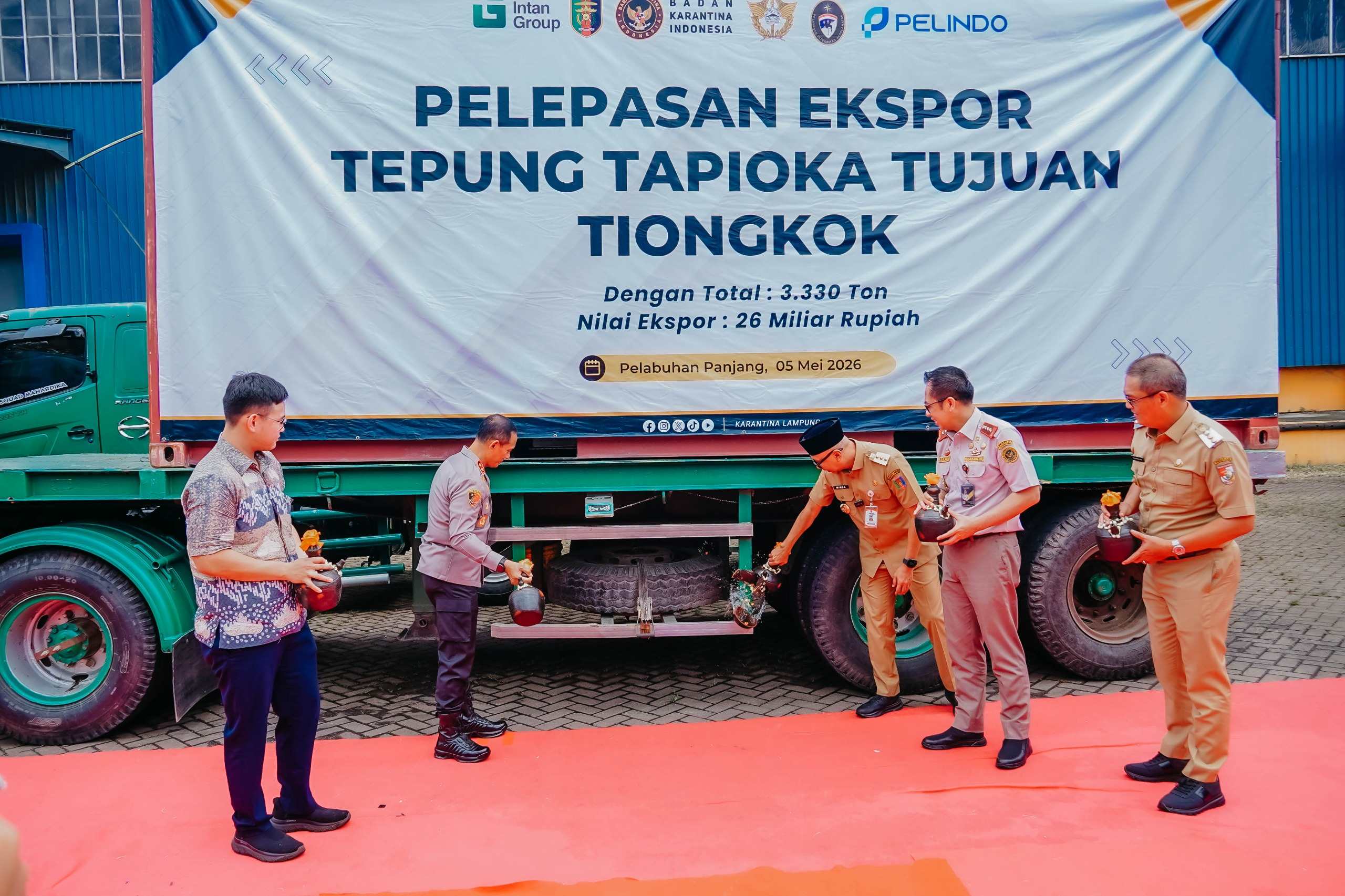 Tembus Pasar Global, 3.330 Ton Tapioka Lampung Diekspor ke China