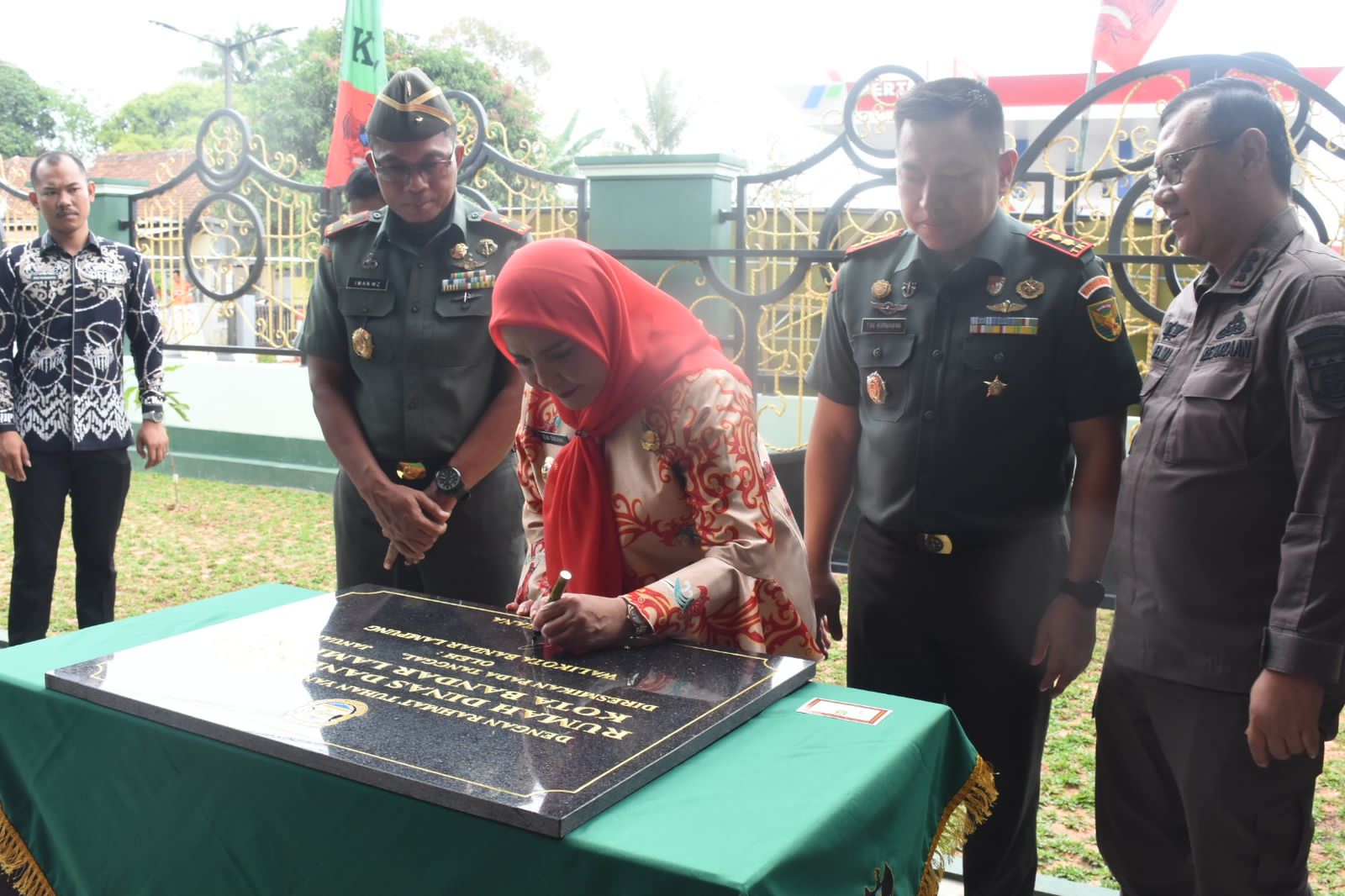 Walikota Eva Resmikan Rumah Dinas Jabatan Dandim 0410/Kota Bandar Lampung