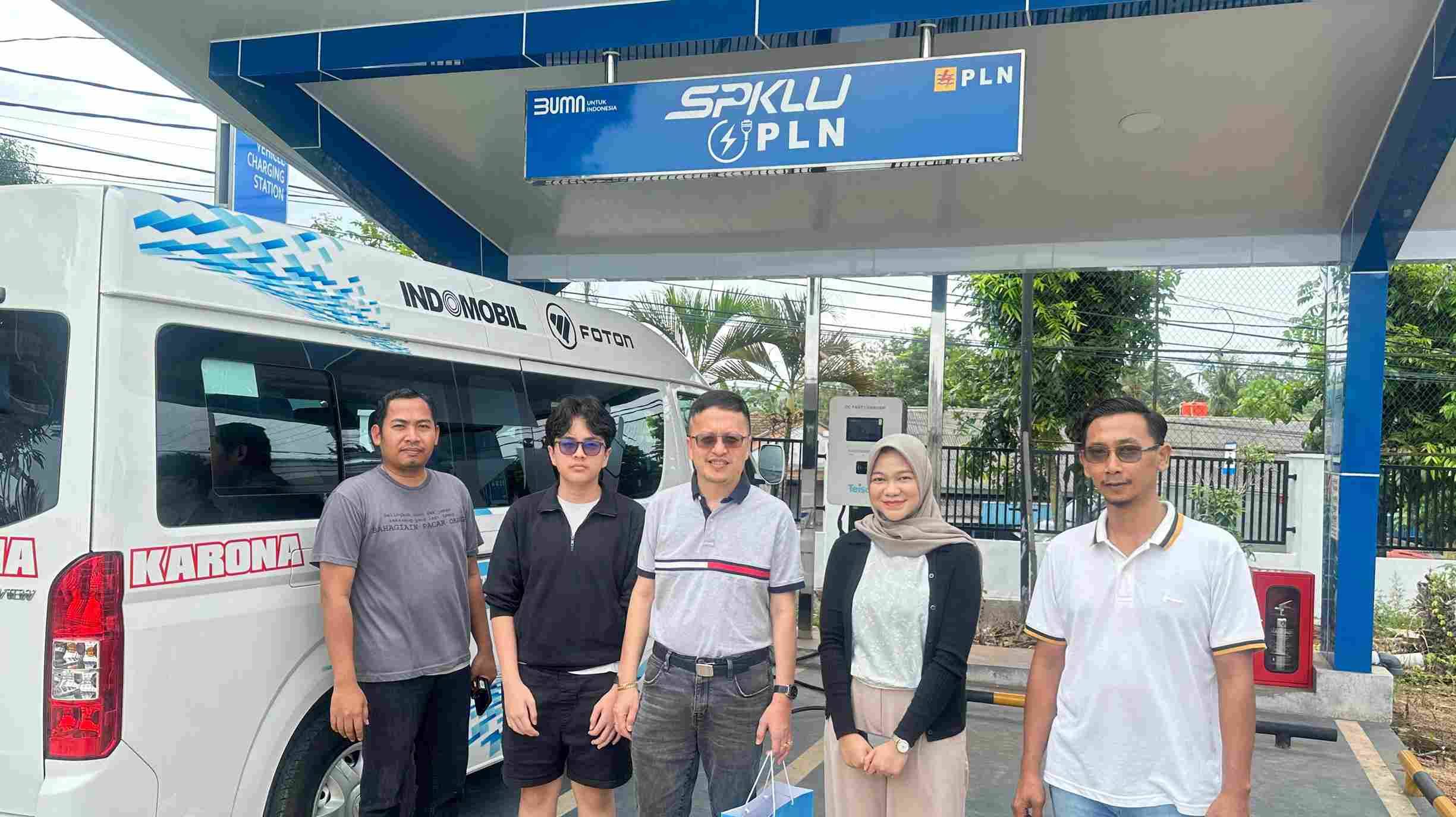 PLN untuk Rakyat Dorong Transportasi Umum Ramah Lingkungan lewat SPKLU Kotabumi