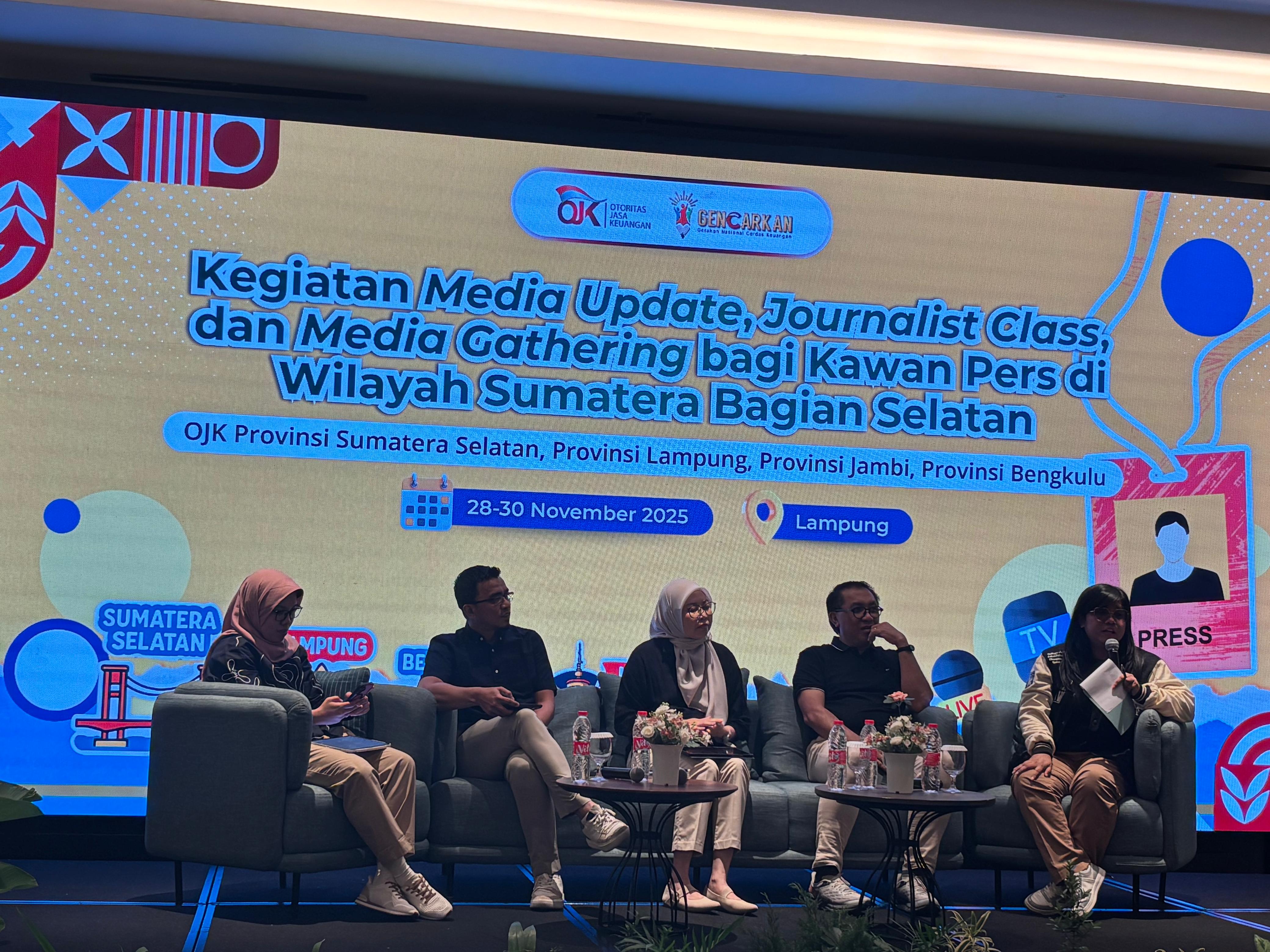 OJK Gelar Pemaparan Riset Keuangan dan Jurnalisme Ekonomi pada Media Update Sumbagsel 2025