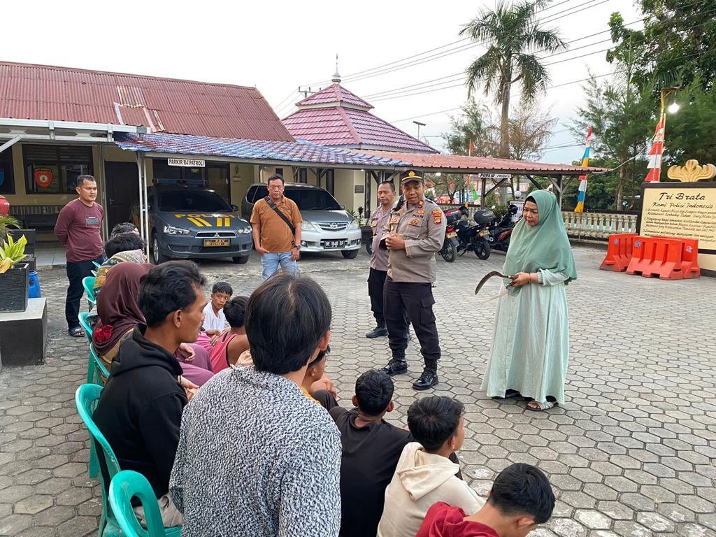 Puluhan Pelajar di Penengahan,Lamsel Terjaring Bawa Sajam