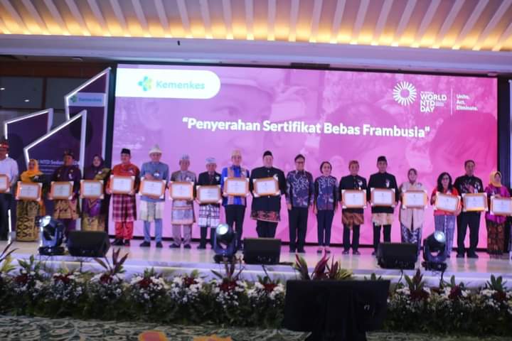 Lampung Utara Raih Penghargaan Eradikasi Penyakit Frambusia