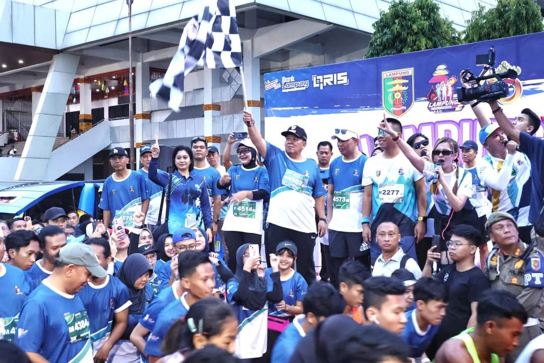 5.000 Peserta Lari Meriahkan Lampung Half Marathon 2024 