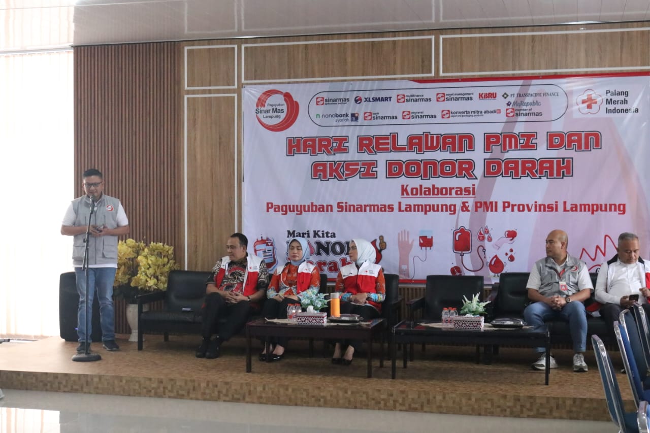 Paguyuban Sinarmas Lampung Bersama PMI Provinsi Lampung Gelar Aksi Donor Darah