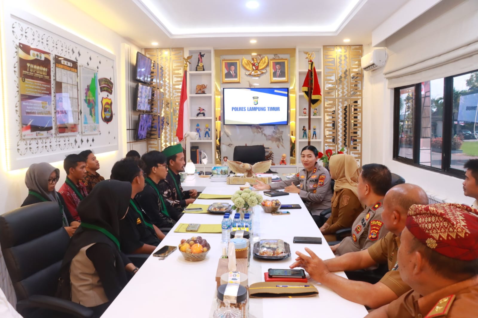 HMI Sampaikan Aspirasi Kepada Kapolres dan Bupati Lamtim