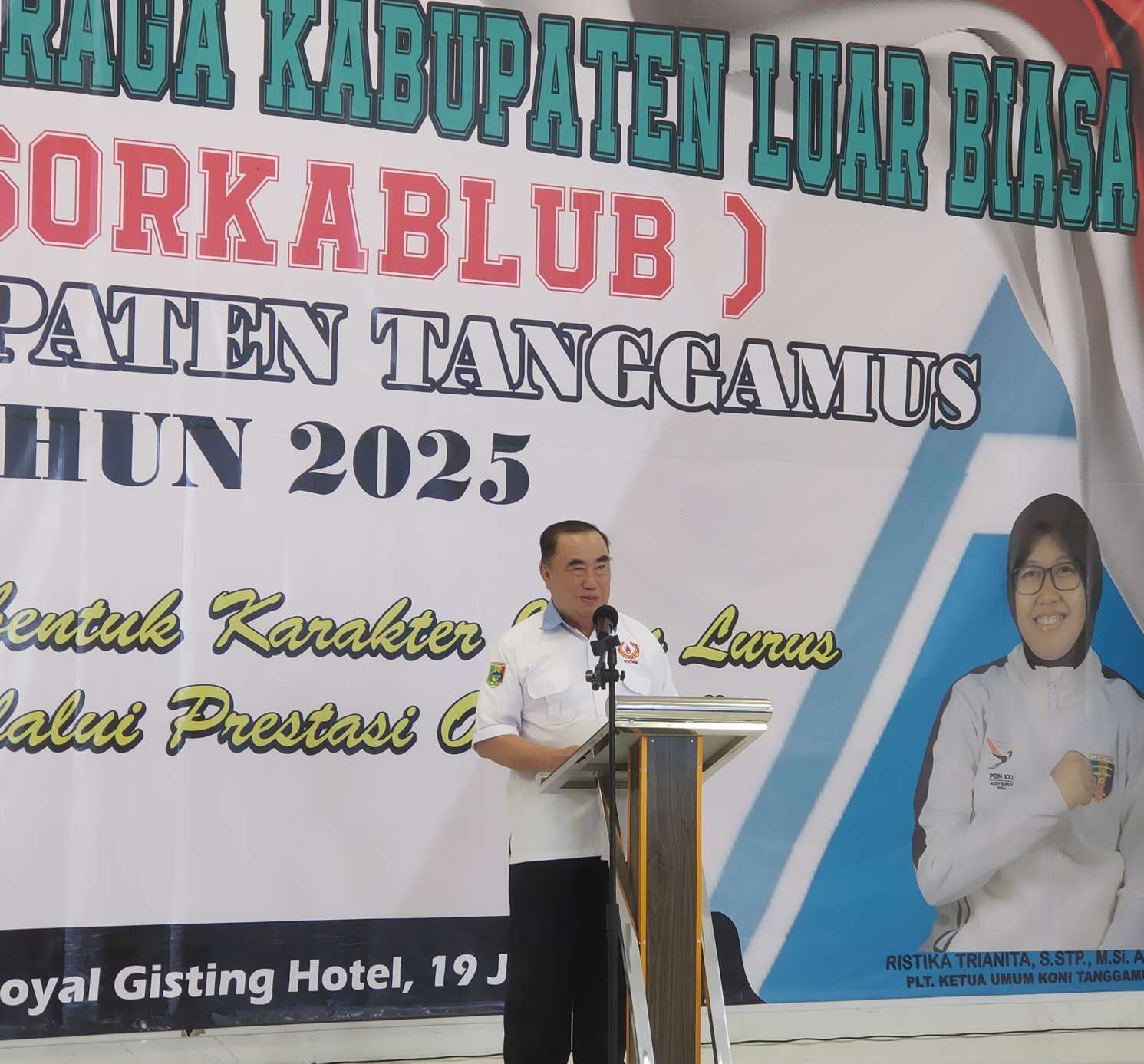 Buka Musorkablub, Bupati Moh.Saleh Asnawi Ingin Prestasi Olahraga di Tanggamus Meningkat