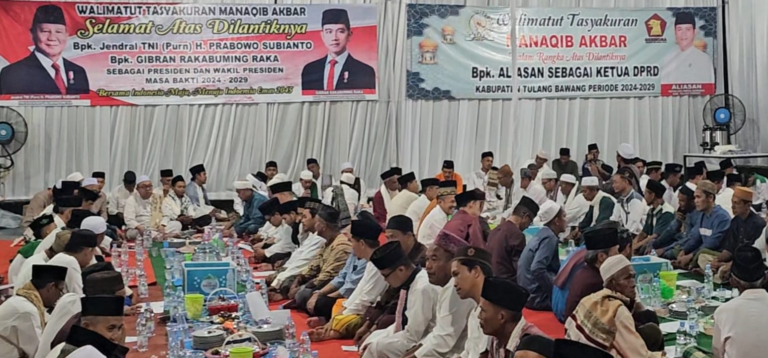 Jadi Ketua DPRD Tulangbawang, Aliasan Tasyakuran