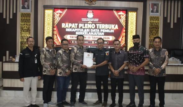 KPU Way Kanan Gelar Rapat Pleno PDPB Triwulan III