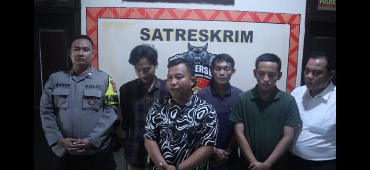 Polres Lampung Utara Fasilitasi Rembuk Pekon Perkara Dugaan Pengrusakan Pagar Rumah