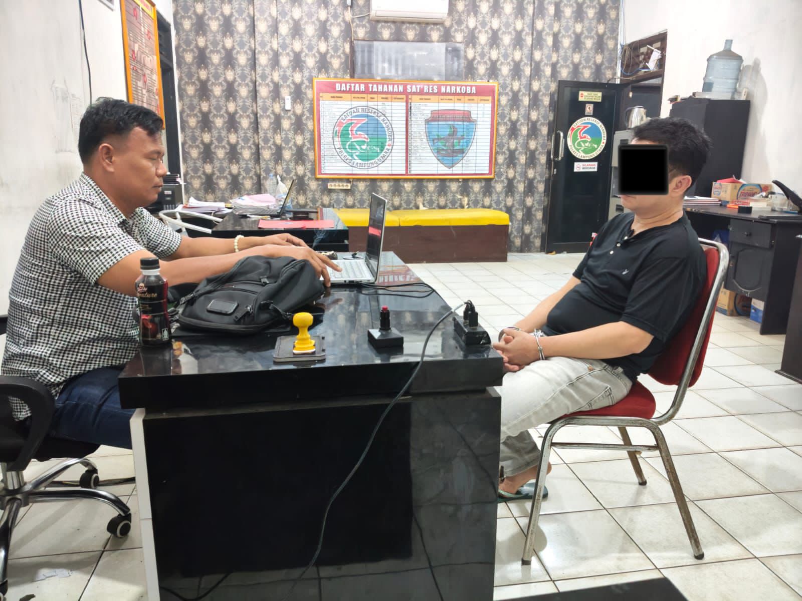 Satresnarkoba Polres Lampura Tangkap Pengedar Sabu Asal Bandung