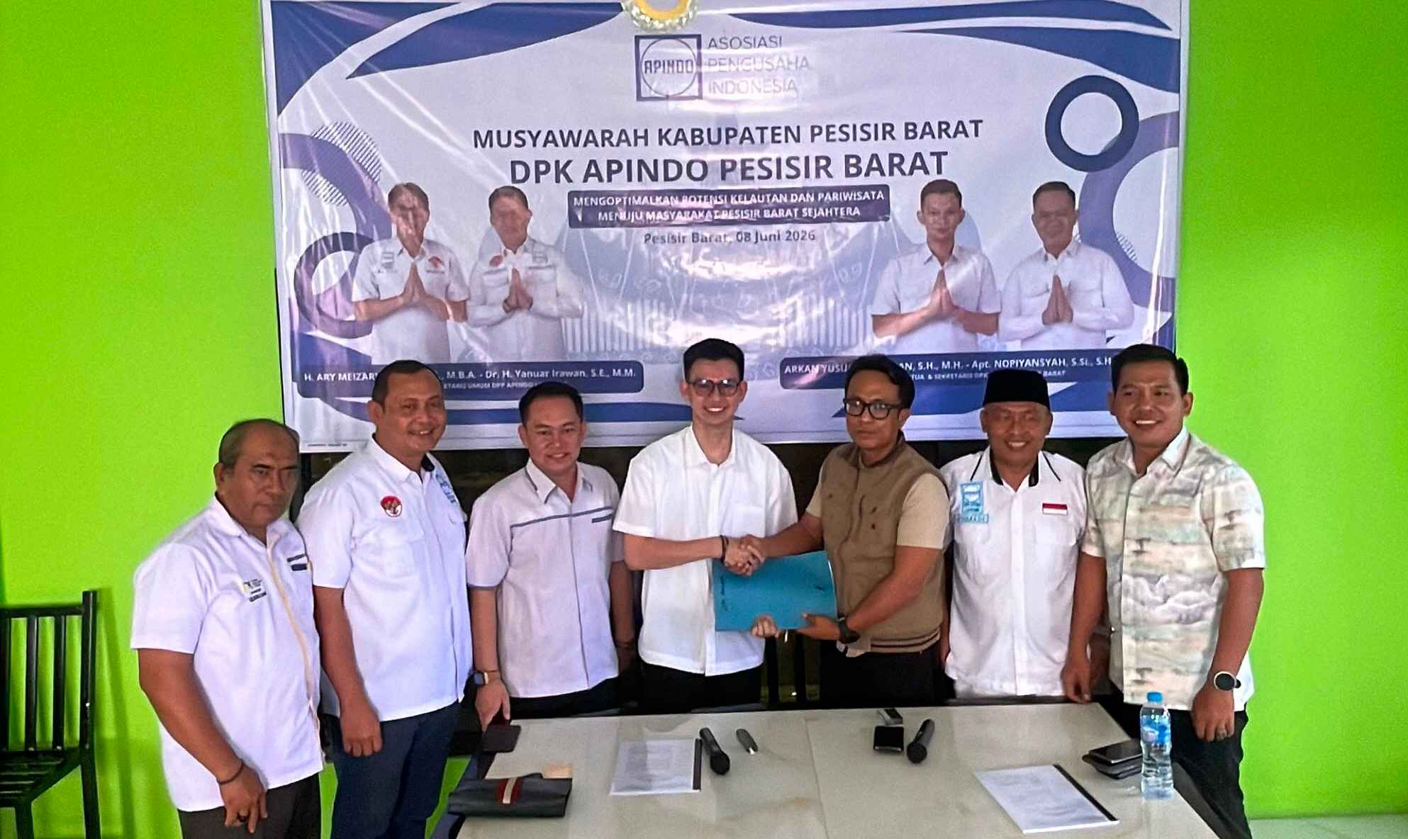 Arkhan Terpilih jadi Ketua Apindo Pesibar