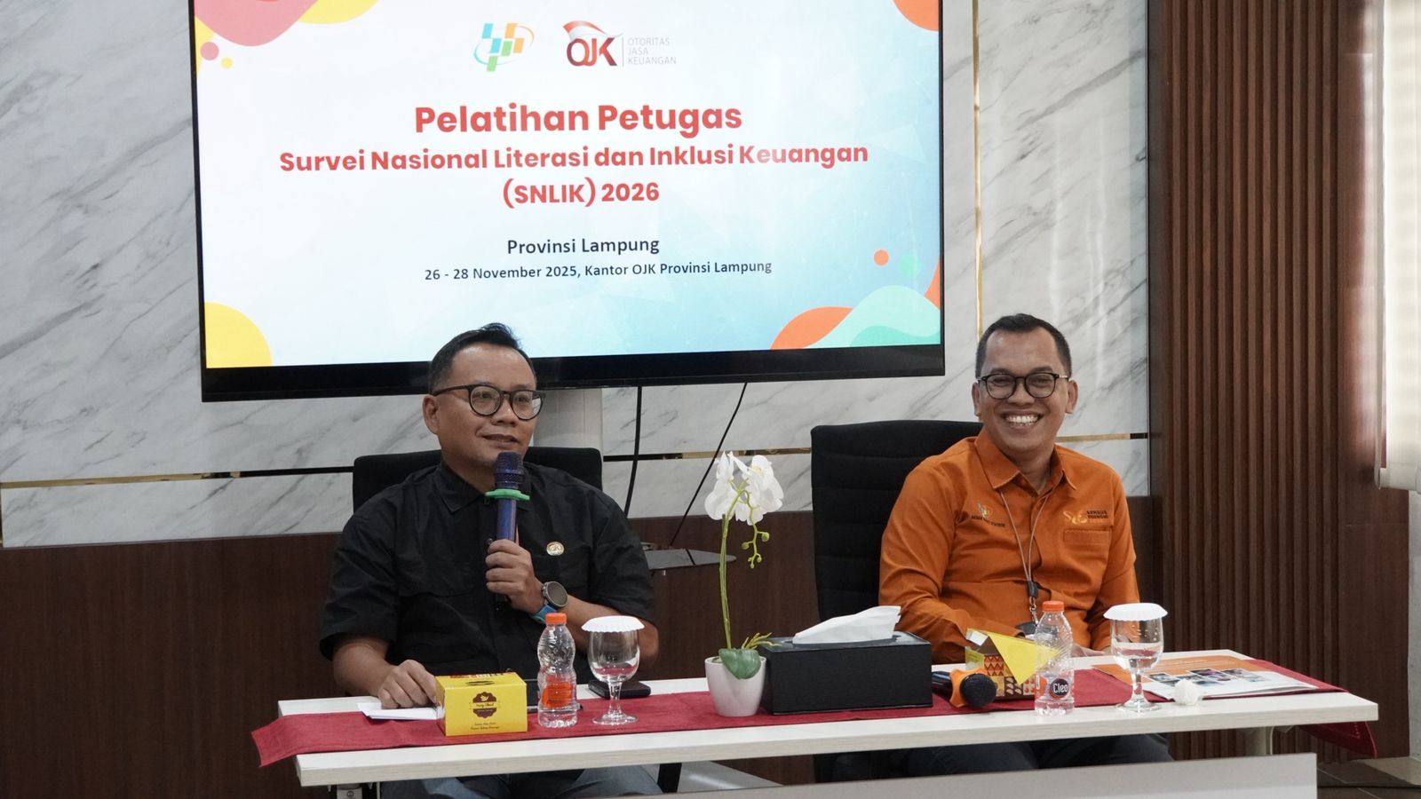 Sinergi BPS dan OJK Provinsi Lampung : Buka Pelatihan Survei SNLIK 2026 untuk Validitas Data Ekonomi Daerah