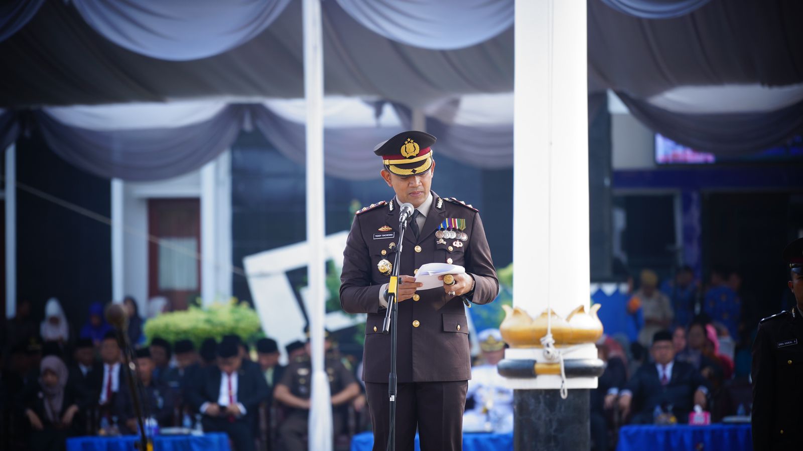 Kapolres Lampung Utara Pimpin Upacara Hari Pahlawan ke- 78 Tahun 2023
