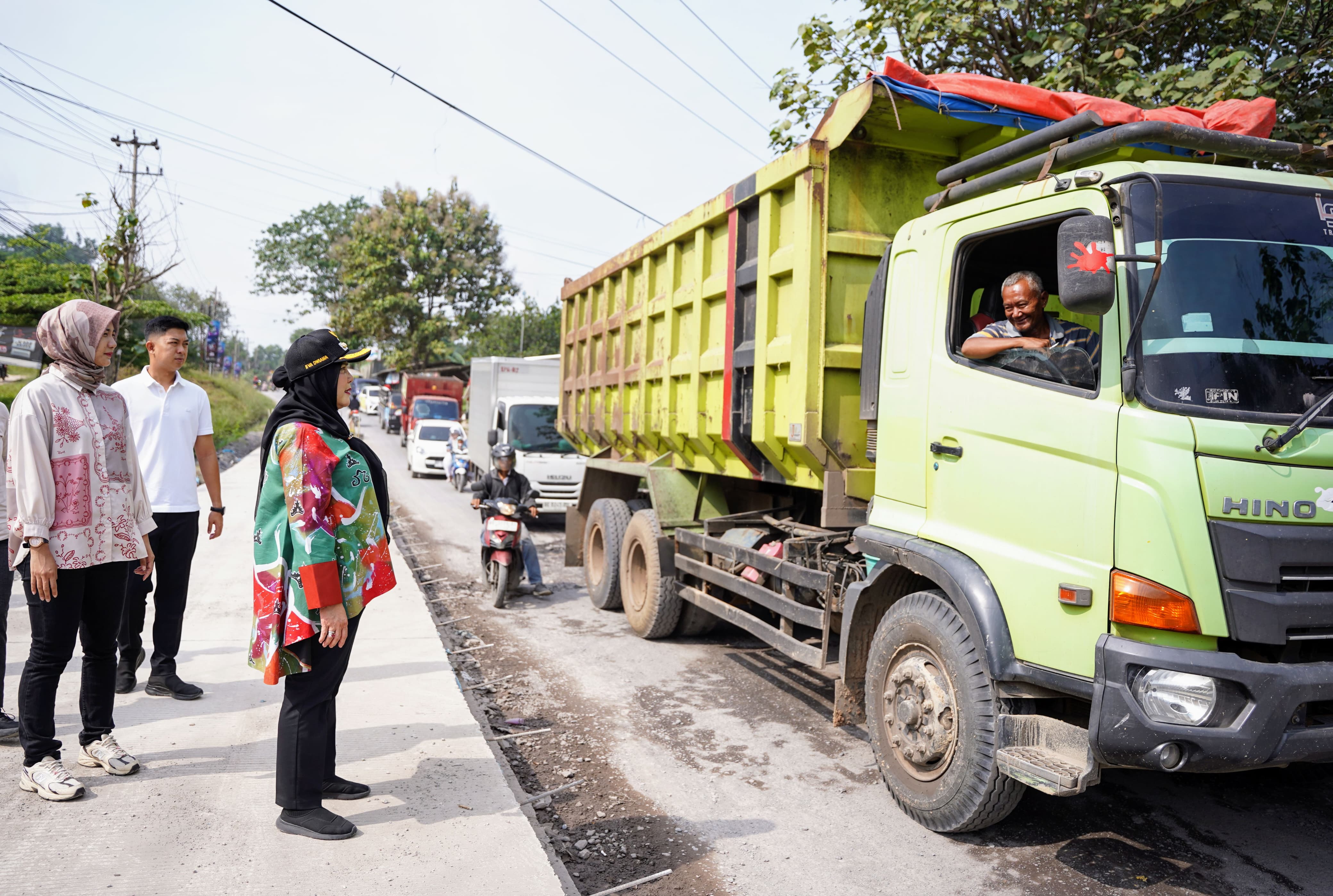 Pemkot Bandar Lampung Perbaiki Jalan Teuku Cik Ditiro dengan Lakukan Cor Beton