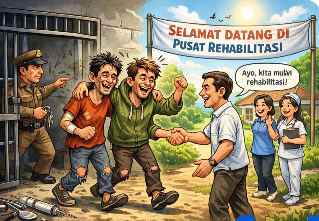 Oknum Kakon dan Kepsek Yang Digerebek Polisi di Bulok Jalani Rehab 4 Bulan, Dua Pengedar Sabu Ditahan