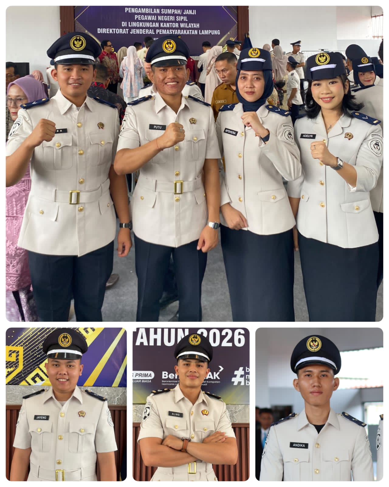 Tujuh Pegawai Lapas Metro Resmi Jadi PNS, Kalapas Tekankan Integritas dan Profesionalisme