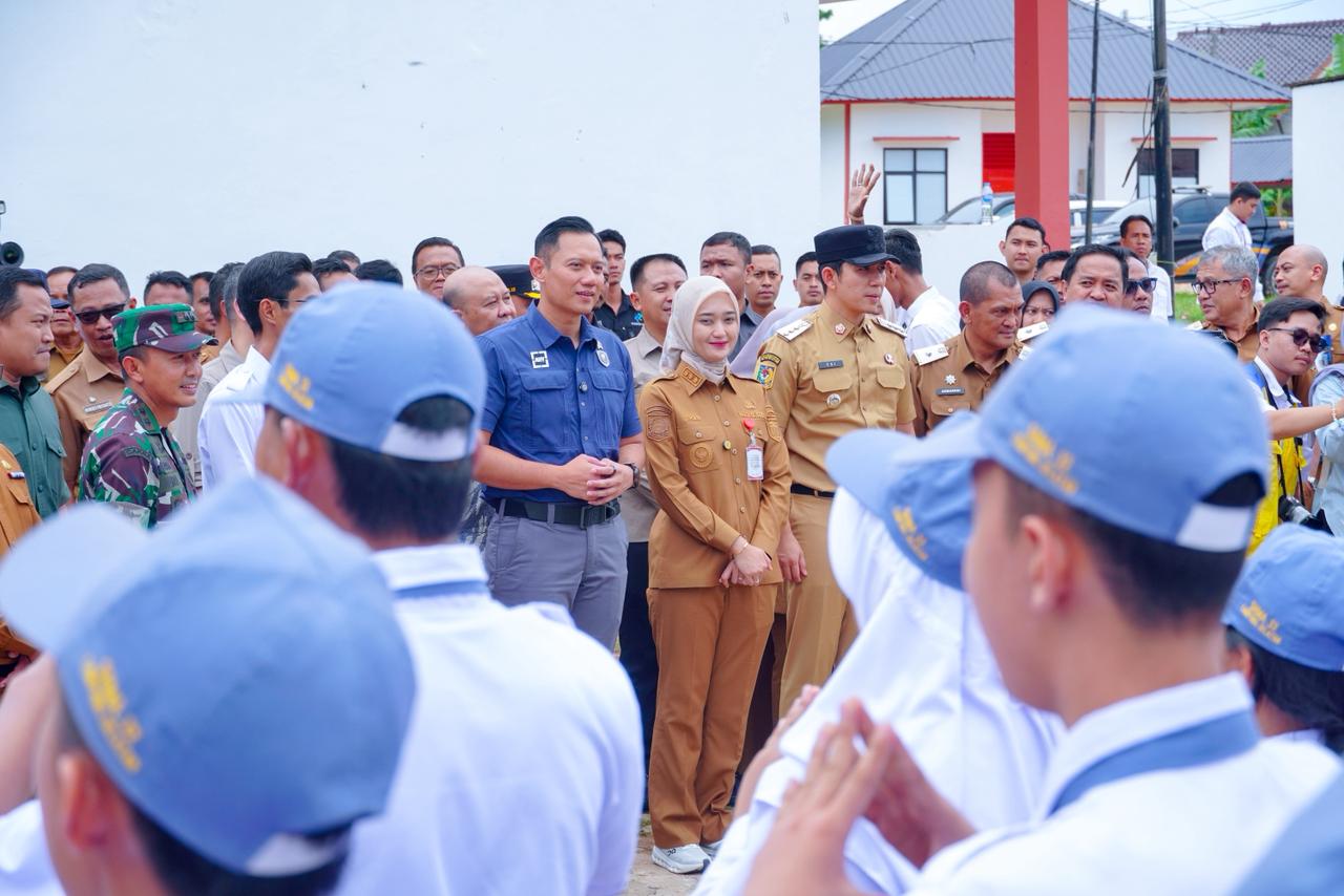 Tinjau Sekolah Rakyat Lamsel, Menko AHY dan Wagub Jihan Pastikan Fasilitas Pendidikan Siap