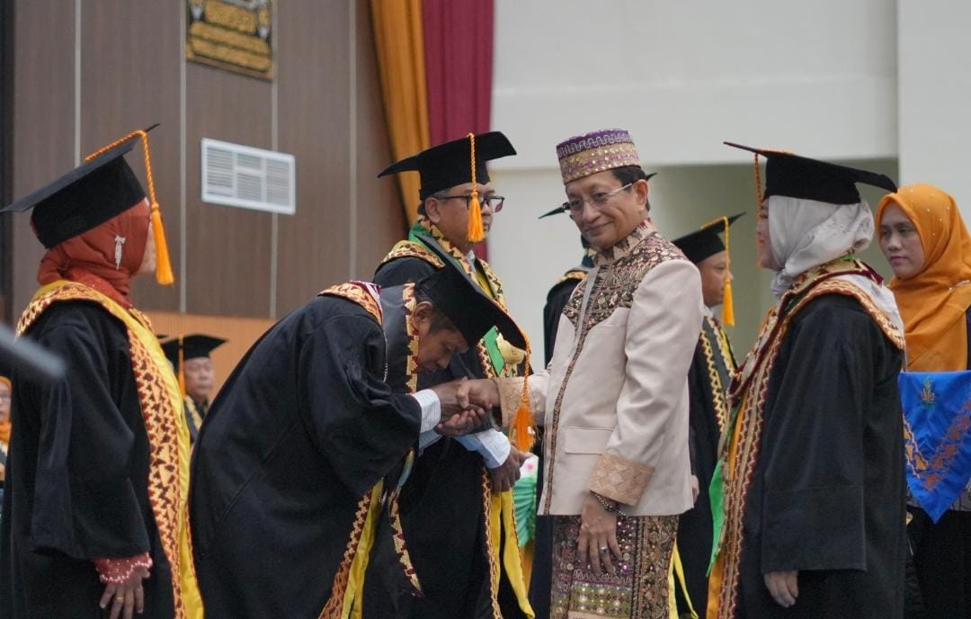 Sambangi UIN Jusila, Menag Nasaruddin Umar Kukuhkan 5 Guru Besar
